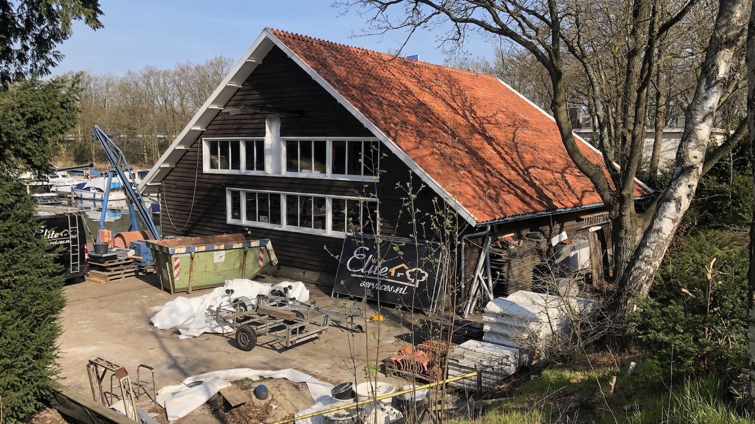 Voormalige botenloods, sporthaven Hilversum plm 2020