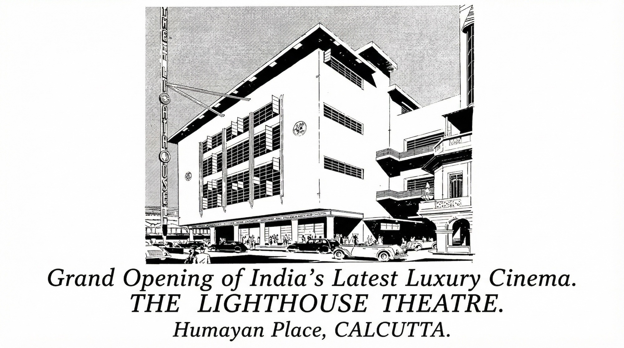 Affiche Grand Opening Lighthouse Cinema Calcutta