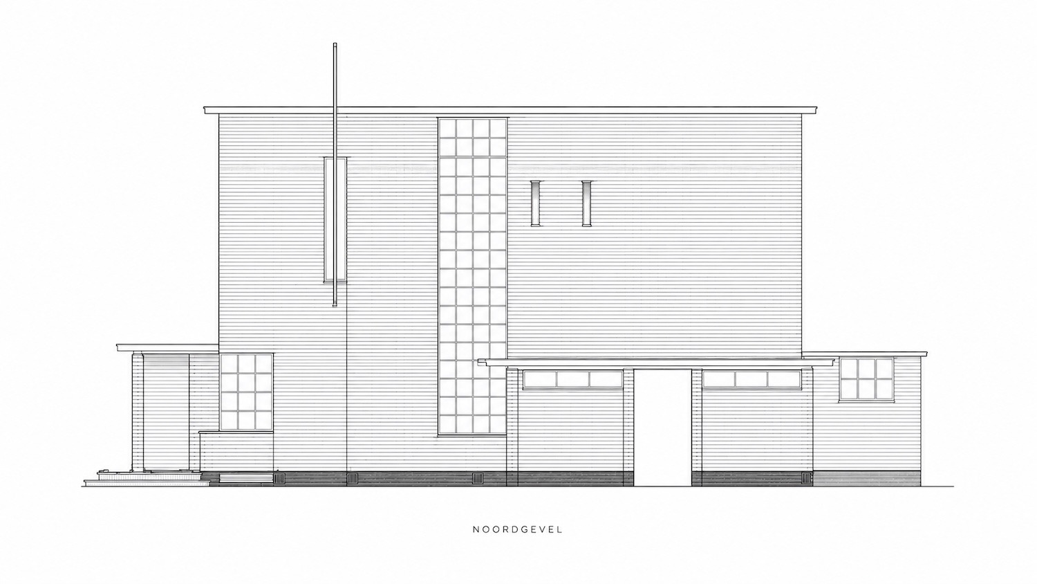 Gevelschets Gebouw voor Maatschappelijk Hulpbetoon, Hilversum