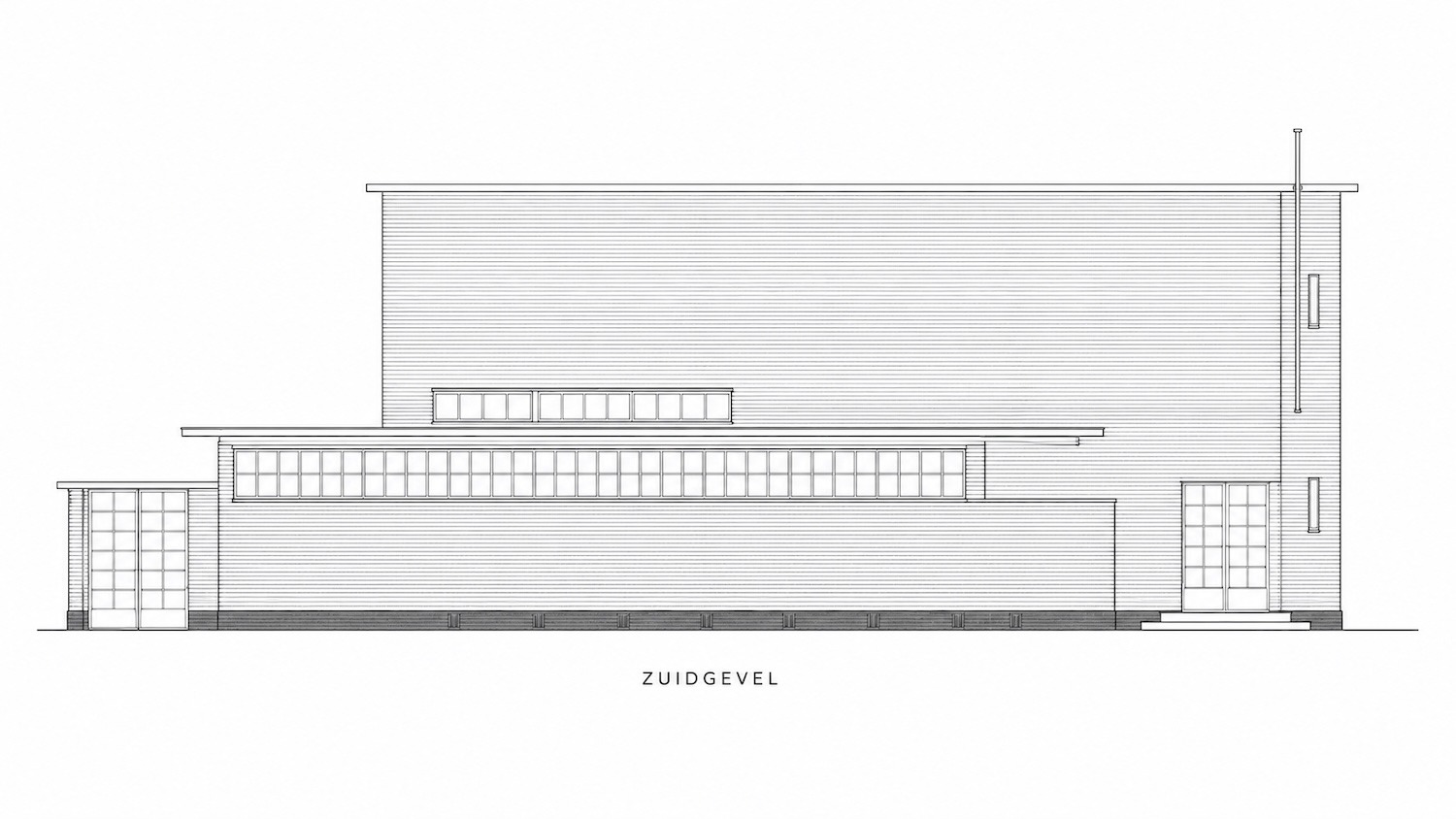 Gevelschets Gebouw voor Maatschappelijk Hulpbetoon, Hilversum