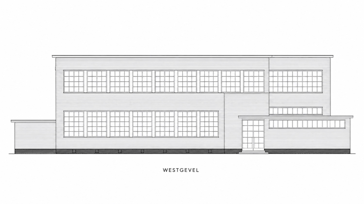 Gevelschets Gebouw voor Maatschappelijk Hulpbetoon, Hilversum