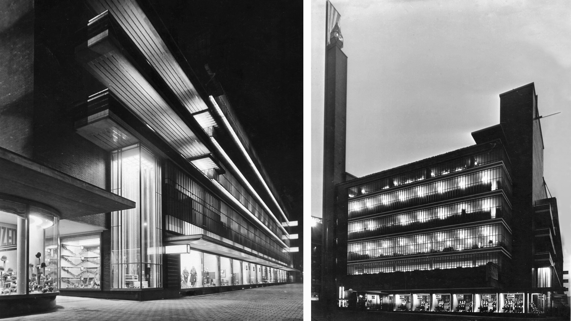 Exterieur Bijenkorf Rotterdam, 1930