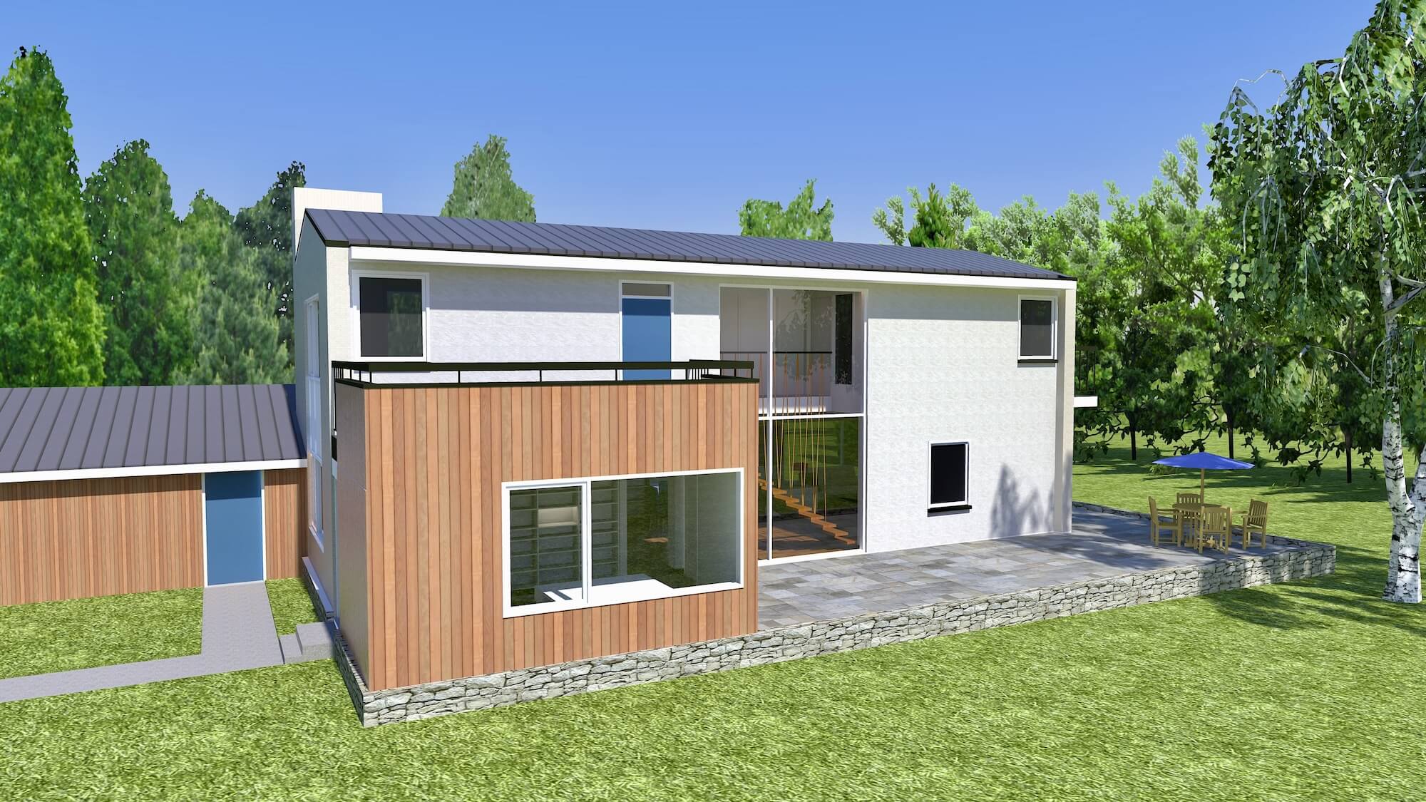 3d-model van woonhuis Kieft in Bussum